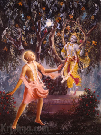 Lord Chaitanya Sees Krishna In The Ashoka Tree
