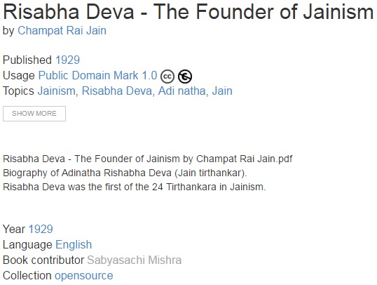 Rushabhdev The Founder of Jainism