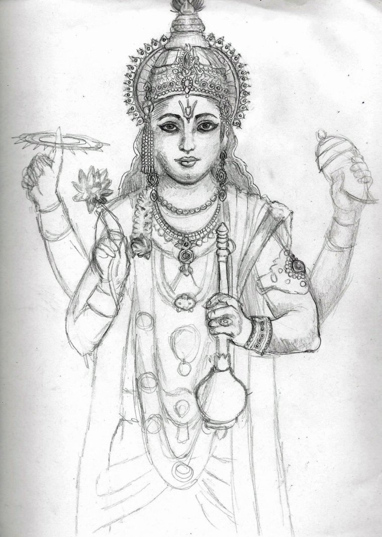 Featured image of post Simple Easy Simple Vishnu Drawing Easy means to be at hand to be approachable
