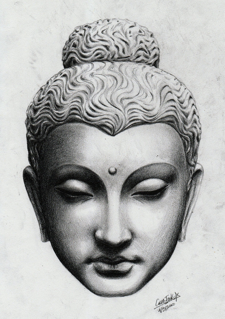 wonderful-buddha-head-statue-tattoo-design