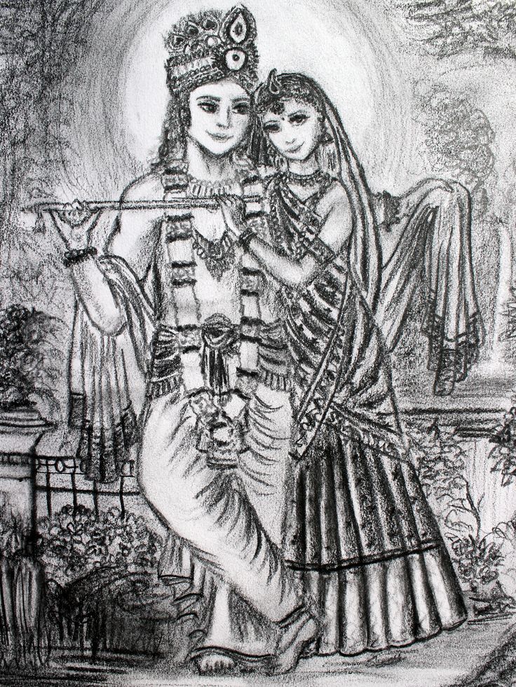 Drawing radha krishna HD wallpapers  Pxfuel