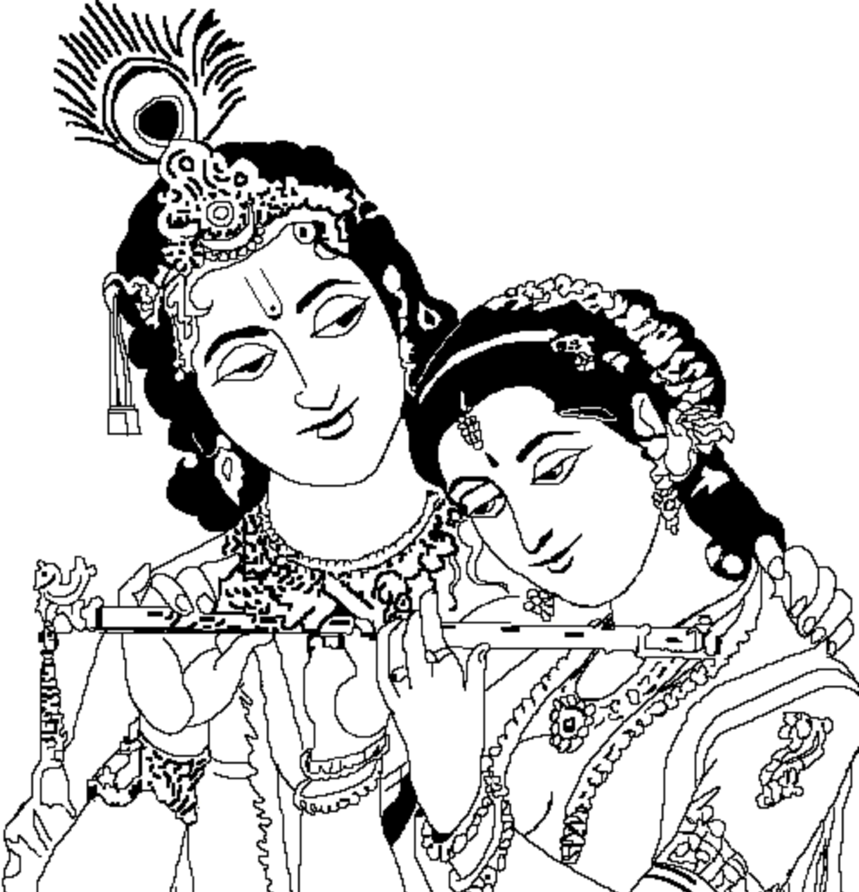 Radha Krishna drawing , hope you all like it.💖 : r/IncredibleIndia