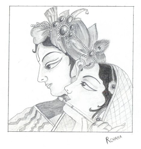 The Beloved of All Souls, Child Krishna With Mother, Mother and Child.  Original Pencil Drawing..baby Krishna - Etsy