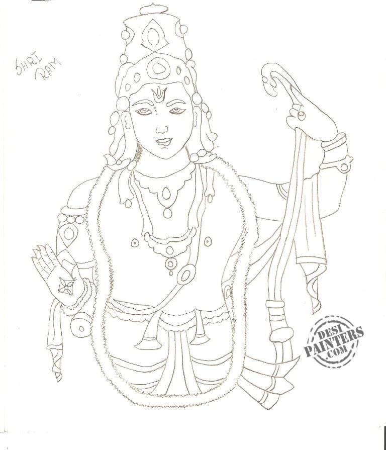 How to Draw Lord Rama (Hinduism) Step by Step | DrawingTutorials101.com