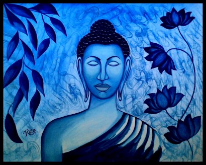 Siddhartha - Gautam Buddha painting_1413106590-410x410
