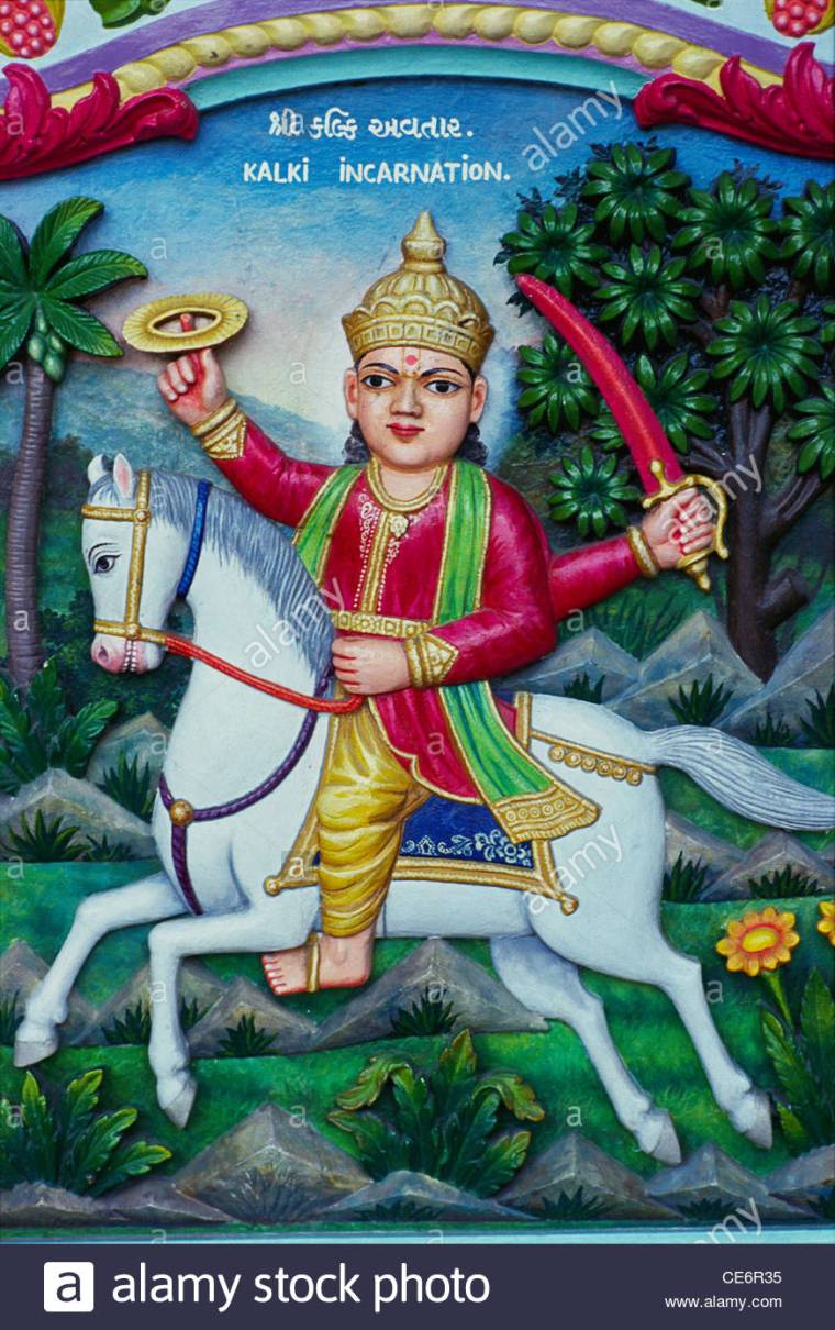 hindu-god-kalki-incarnation-on-white-horse-and-sword-and-sudarshan-CE6R35